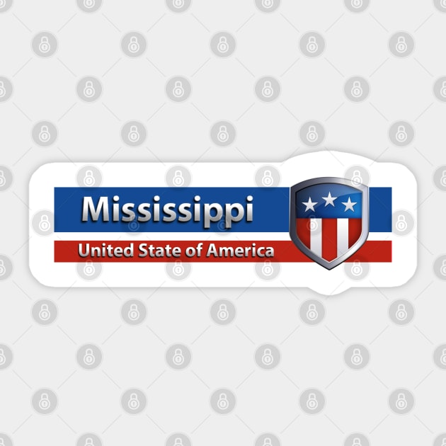 Mississippi - United State of America Sticker by Steady Eyes